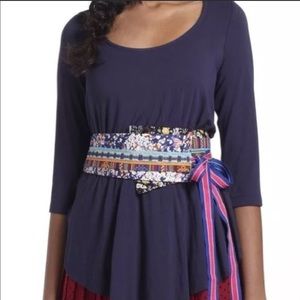 Anthropologie A Common Thread Obi Belt top